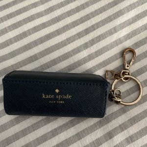 Navy Kate spade key chain